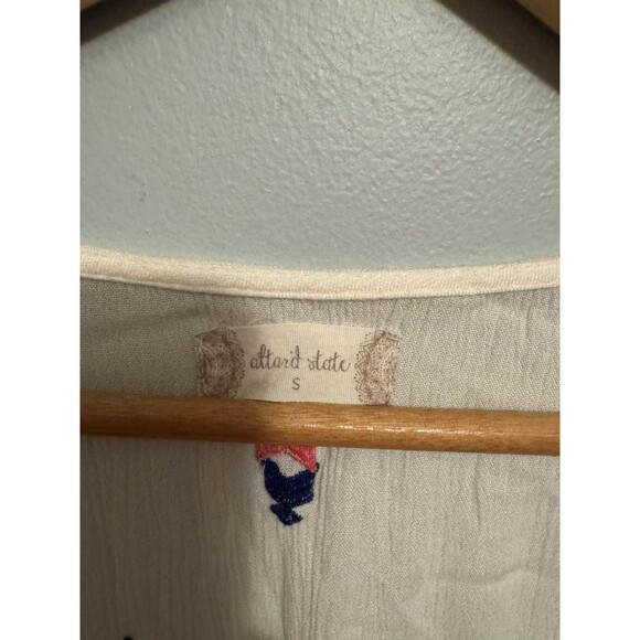 Altar'd State Women's Embroidered Tunic Top Sz S Oversized (D44) - Picture 6 of 13